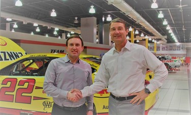 Rich Garrity, President of Americas, Stratasys and Team Penske President TIm Cindric